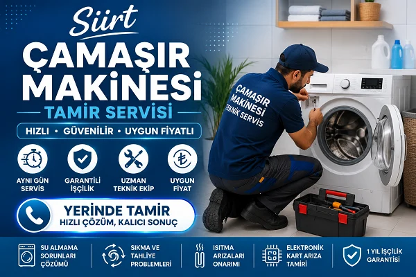 Siirt Çamaşır Makinesi Tamir Servisi