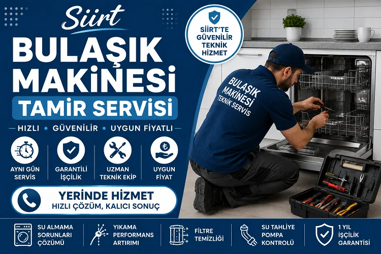 Siirt Bulaşık Makinesi Tamir Servisi